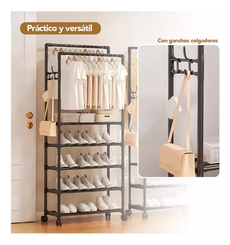 Miniatura 4 de Organizador De Zapatos Con Perchero Dobl